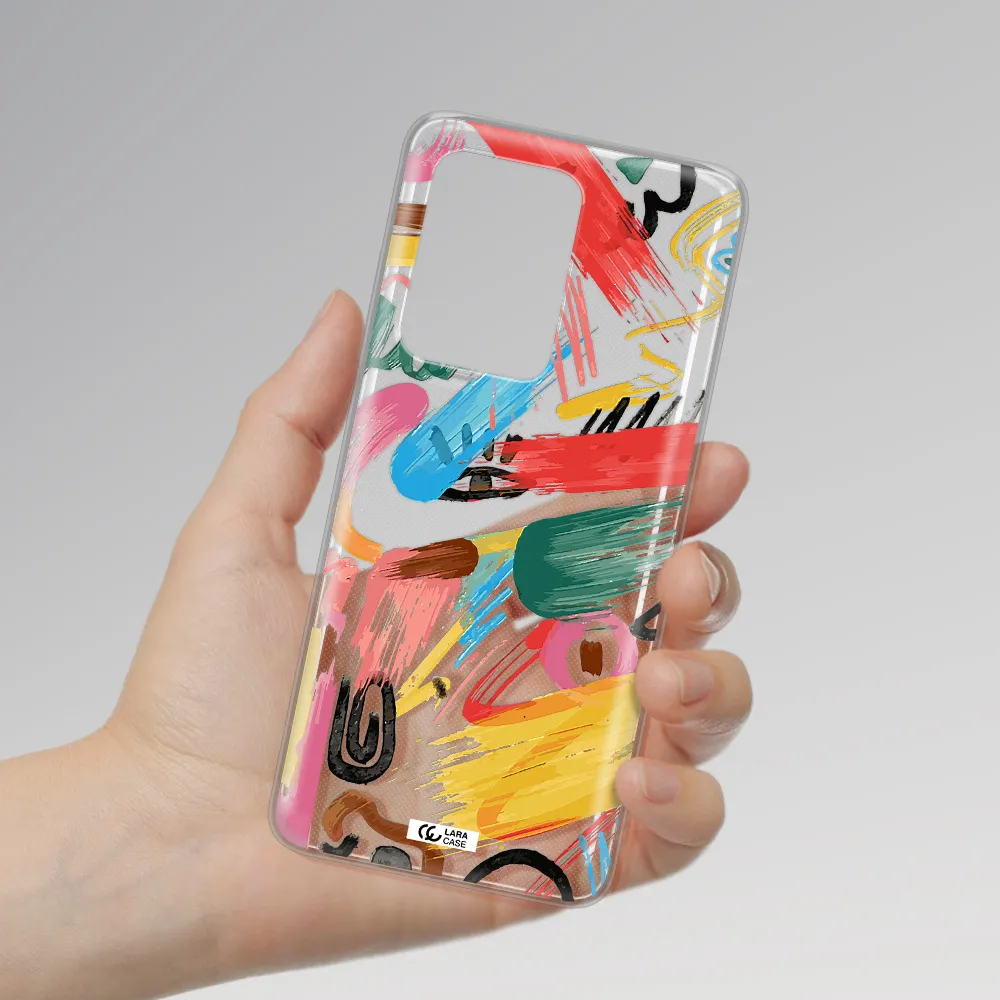Oil Paint Abstract Samsung S20 Ultra Clear TPU Case