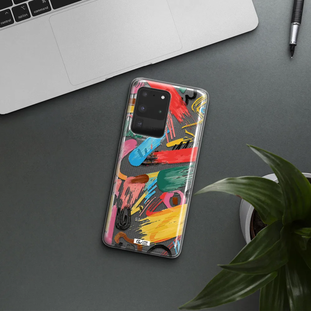 Oil Paint Abstract Samsung S20 Ultra Clear TPU Case