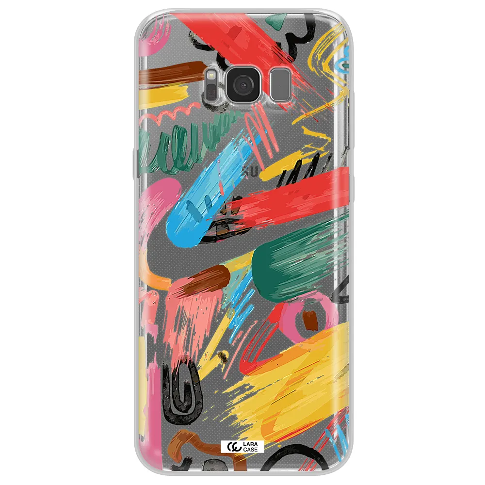 Oil Paint Abstract Samsung S8 Clear TPU Case