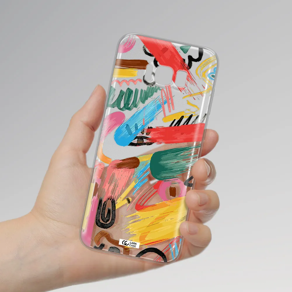 Oil Paint Abstract Samsung S8 Clear TPU Case