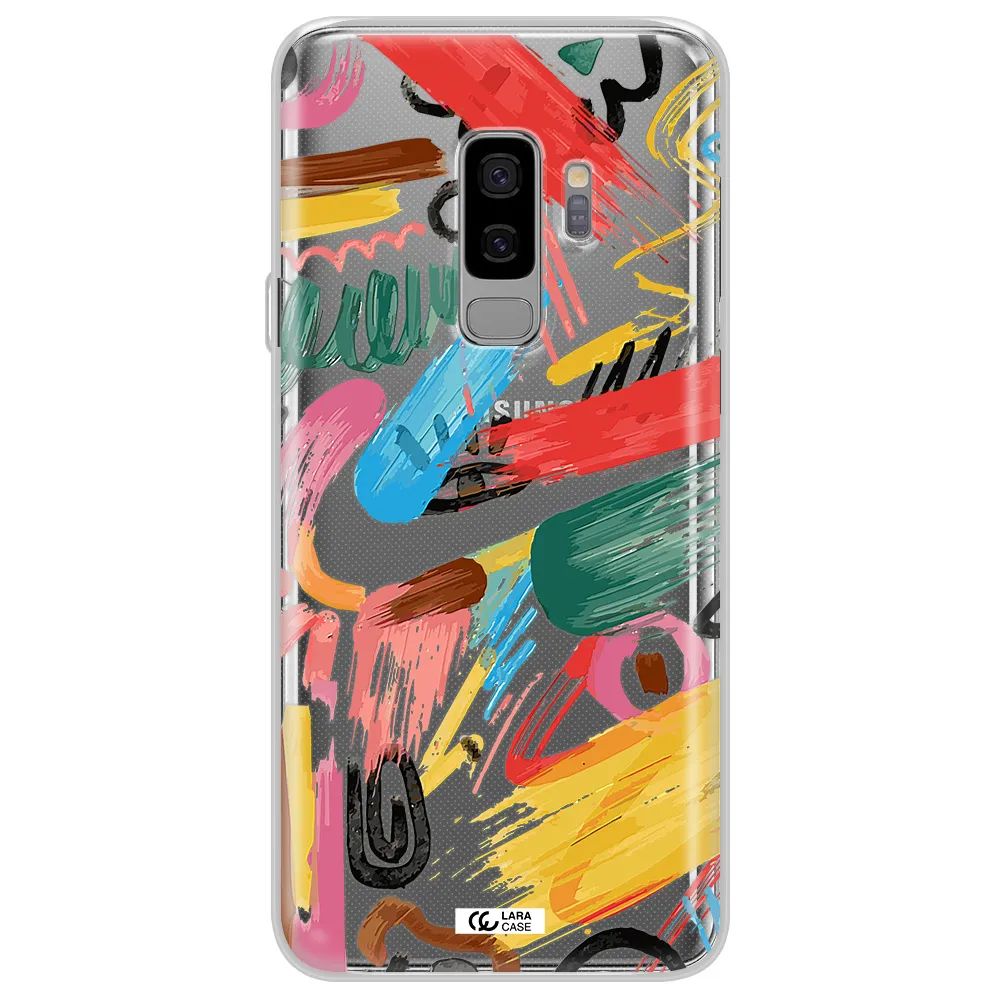 Oil Paint Abstract Samsung S9 Plus Clear TPU Case