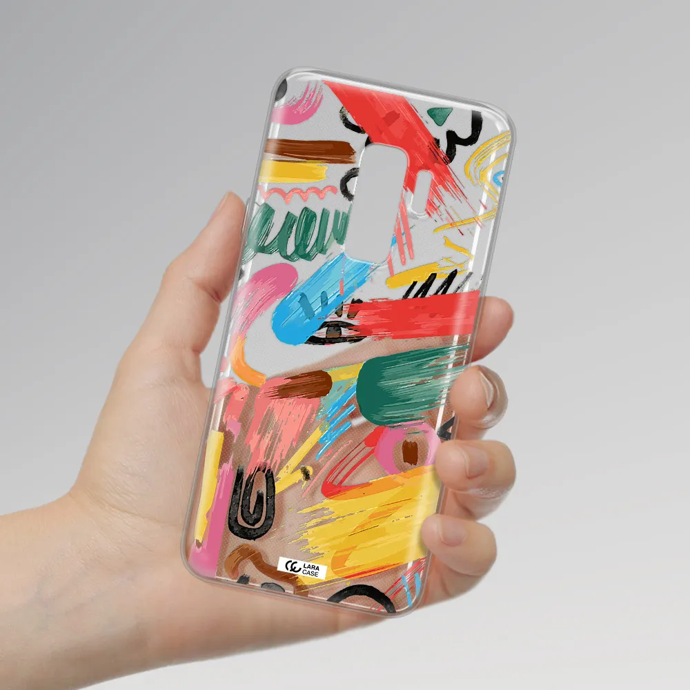 Oil Paint Abstract Samsung S9 Plus Clear TPU Case