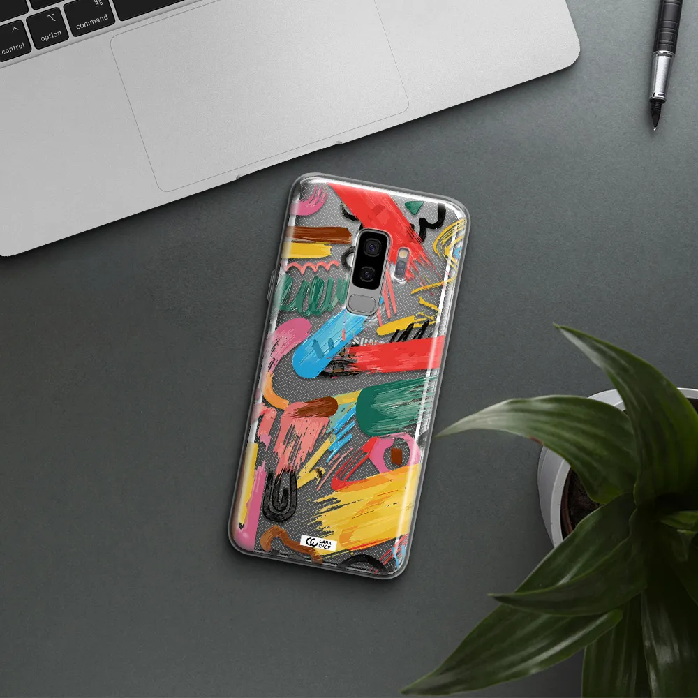 Oil Paint Abstract Samsung S9 Plus Clear TPU Case