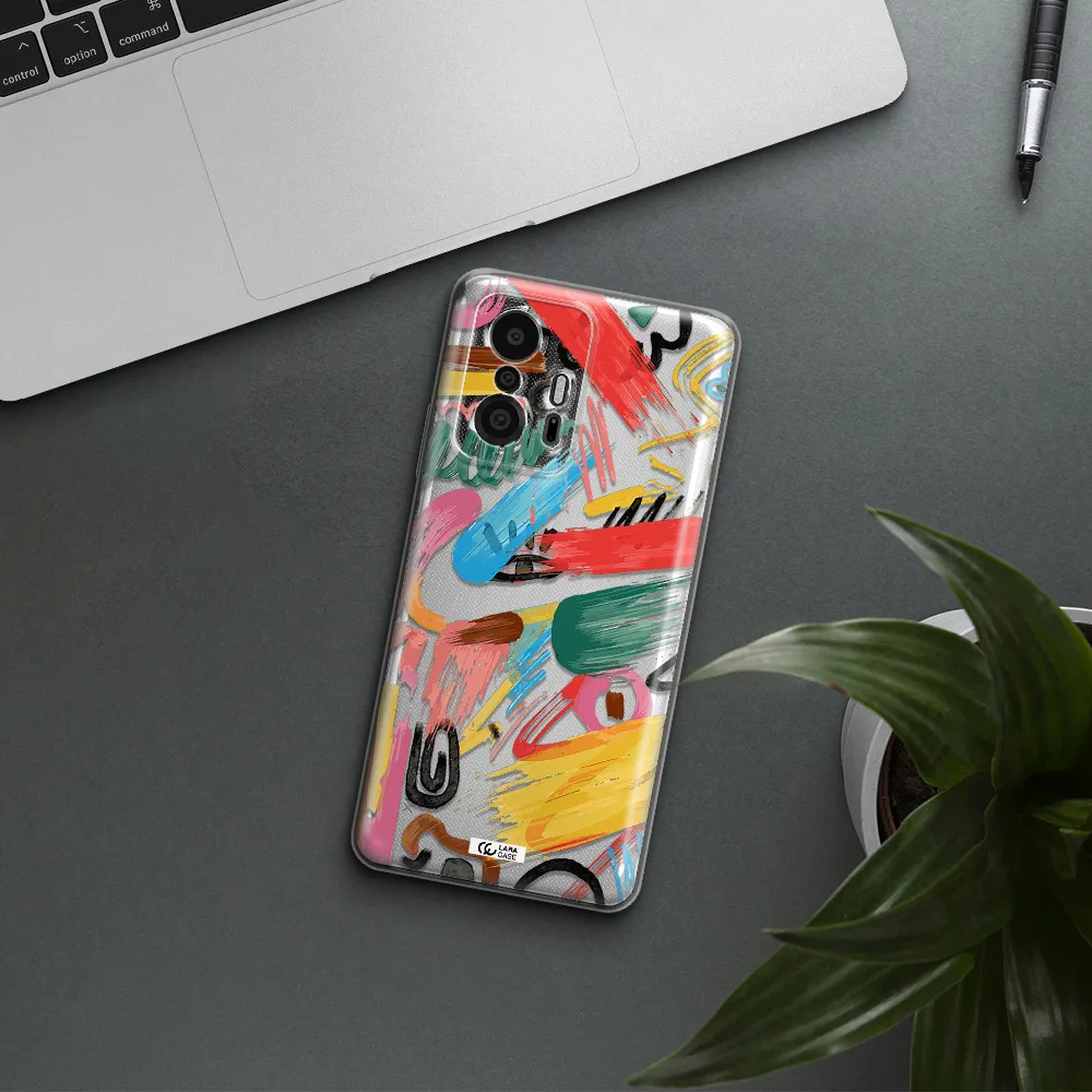 Oil Paint Abstract Xiaomi 11T Pro Clear Tpu Case