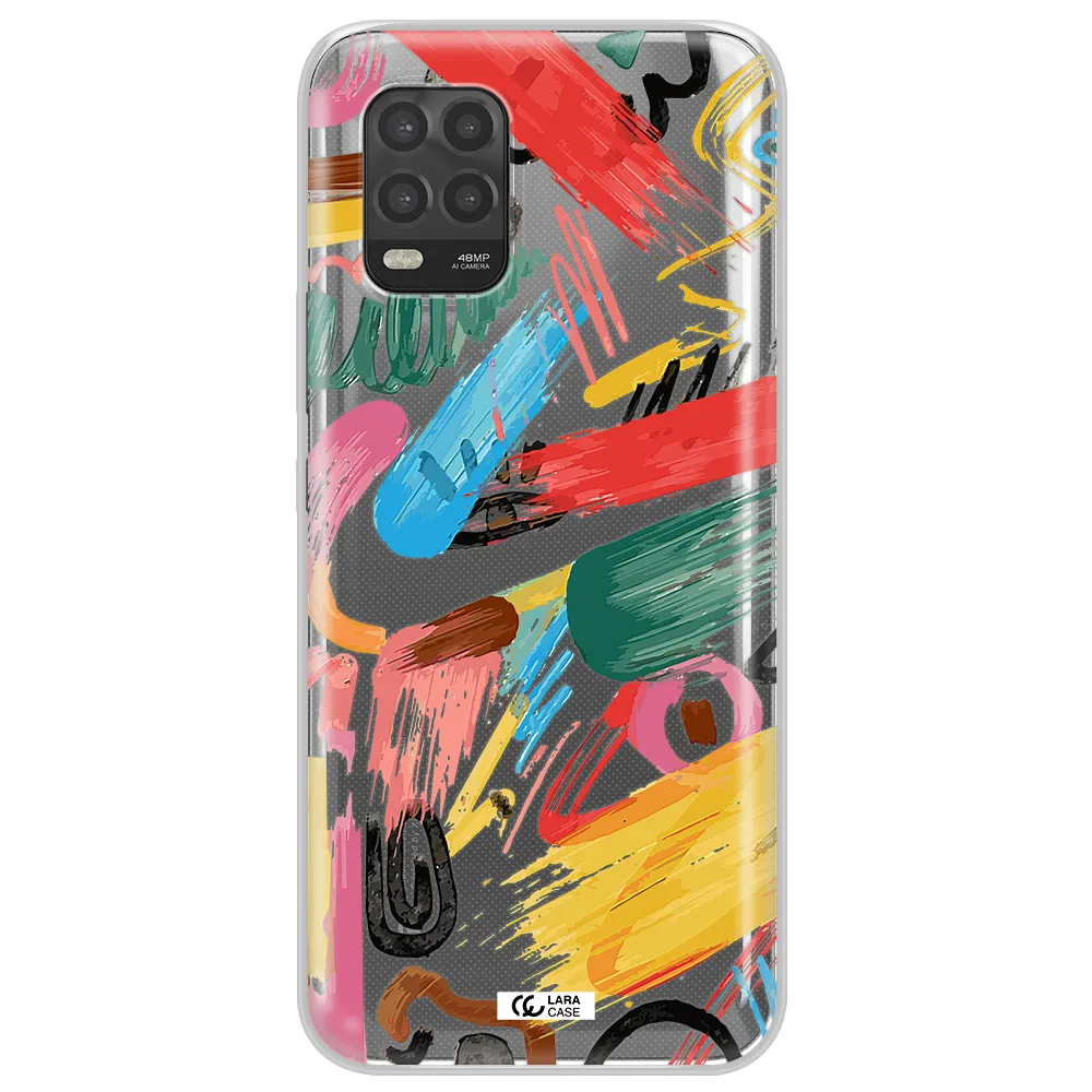 Oil Paint Abstract Xiaomi Mi 10 Lite Clear TPU Case
