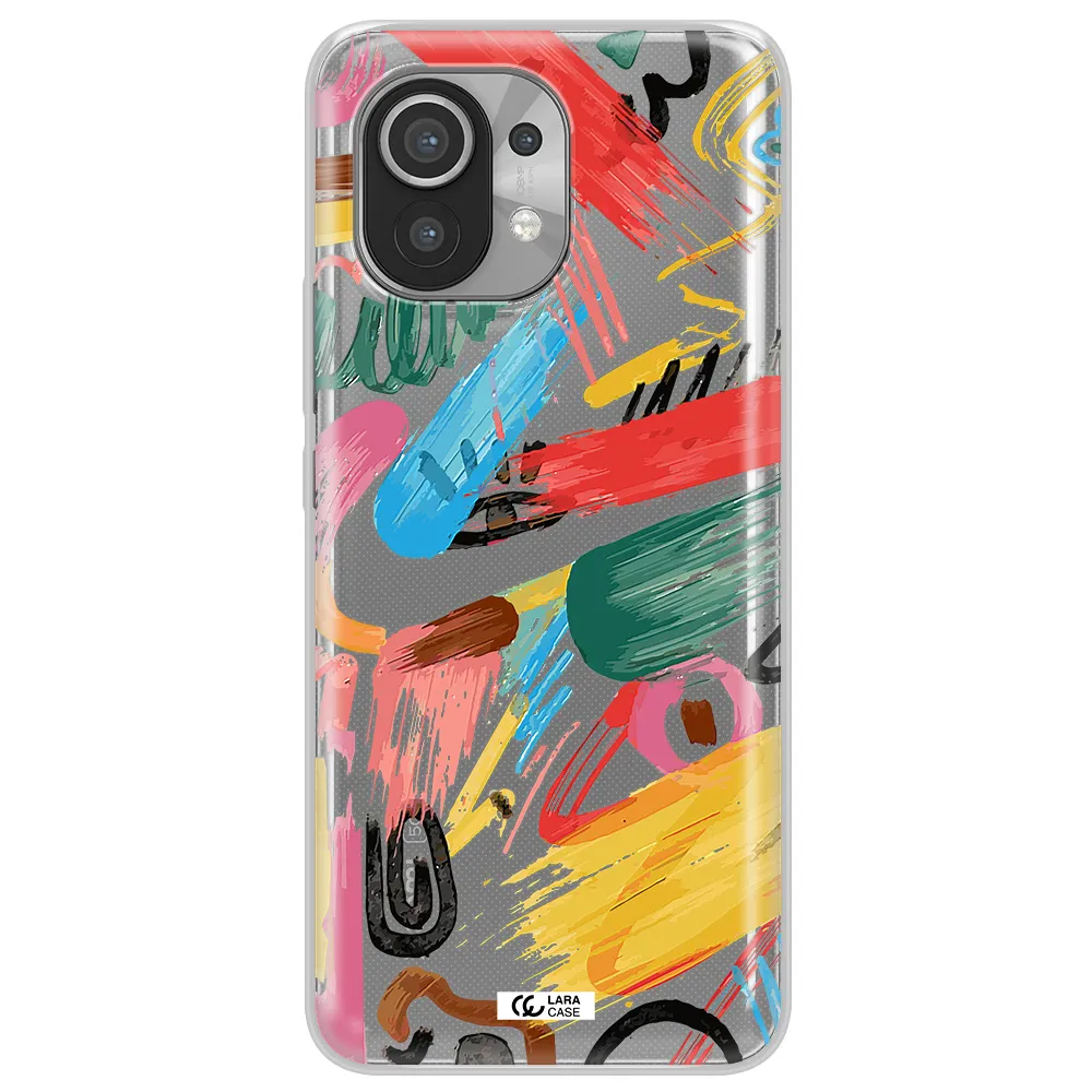 Oil Paint Abstract Xiaomi Mi 11 Clear TPU Case