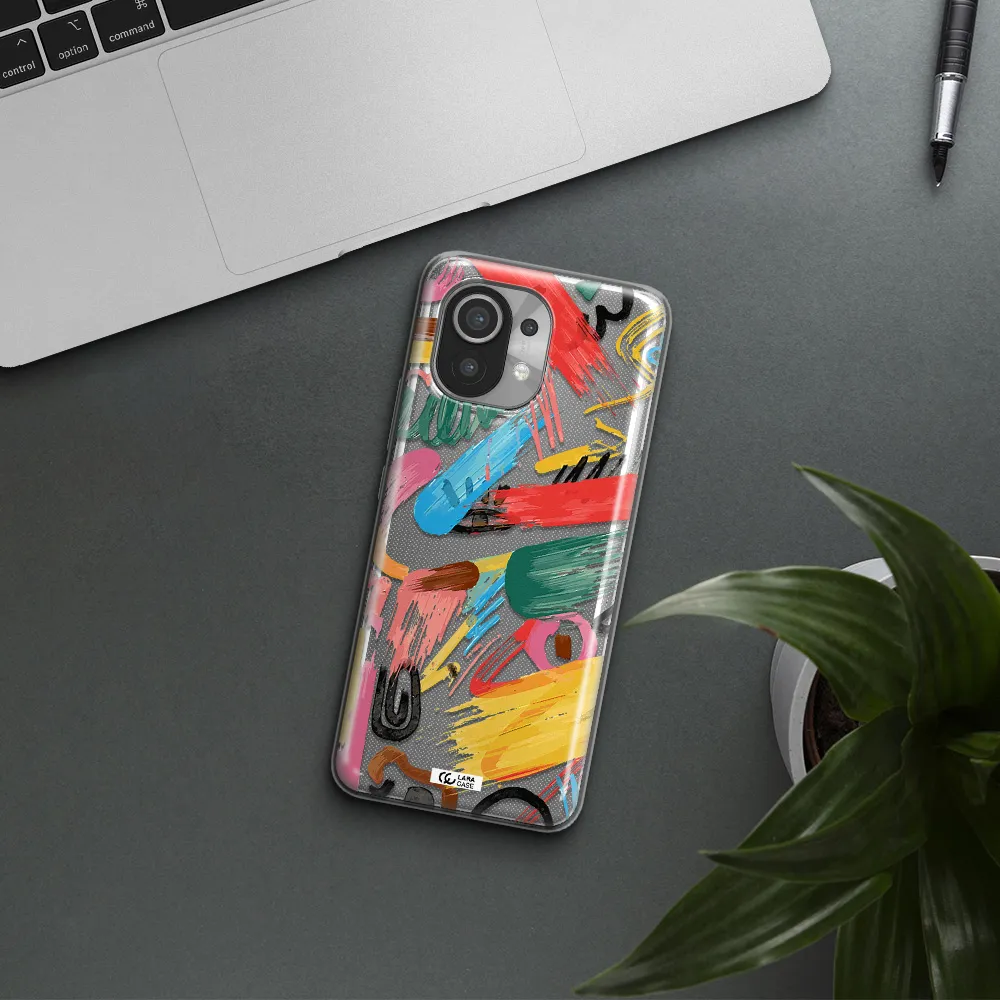 Oil Paint Abstract Xiaomi Mi 11 Clear TPU Case