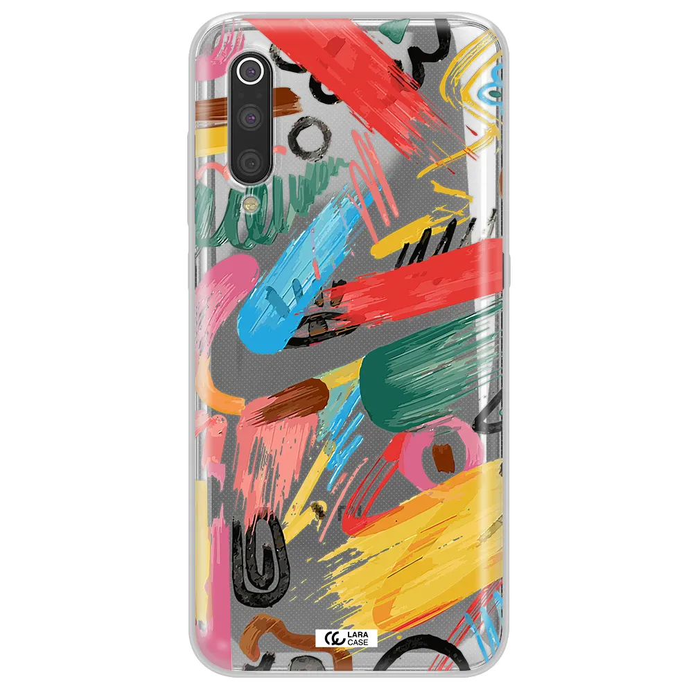 Oil Paint Abstract Xiaomi Mi 9 Clear TPU Case