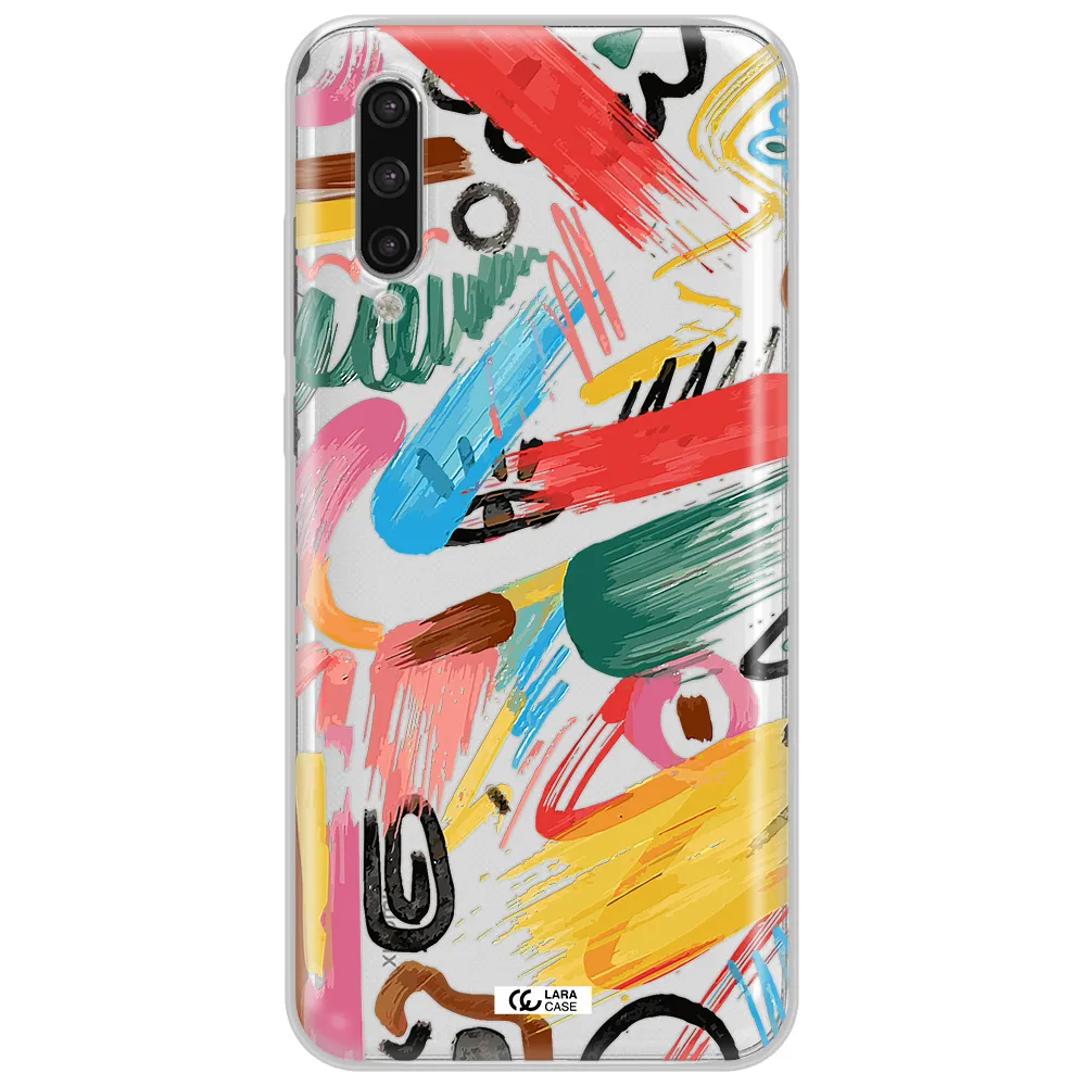 Oil Paint Abstract Xiaomi Mi 9 Lite Clear Tpu Case