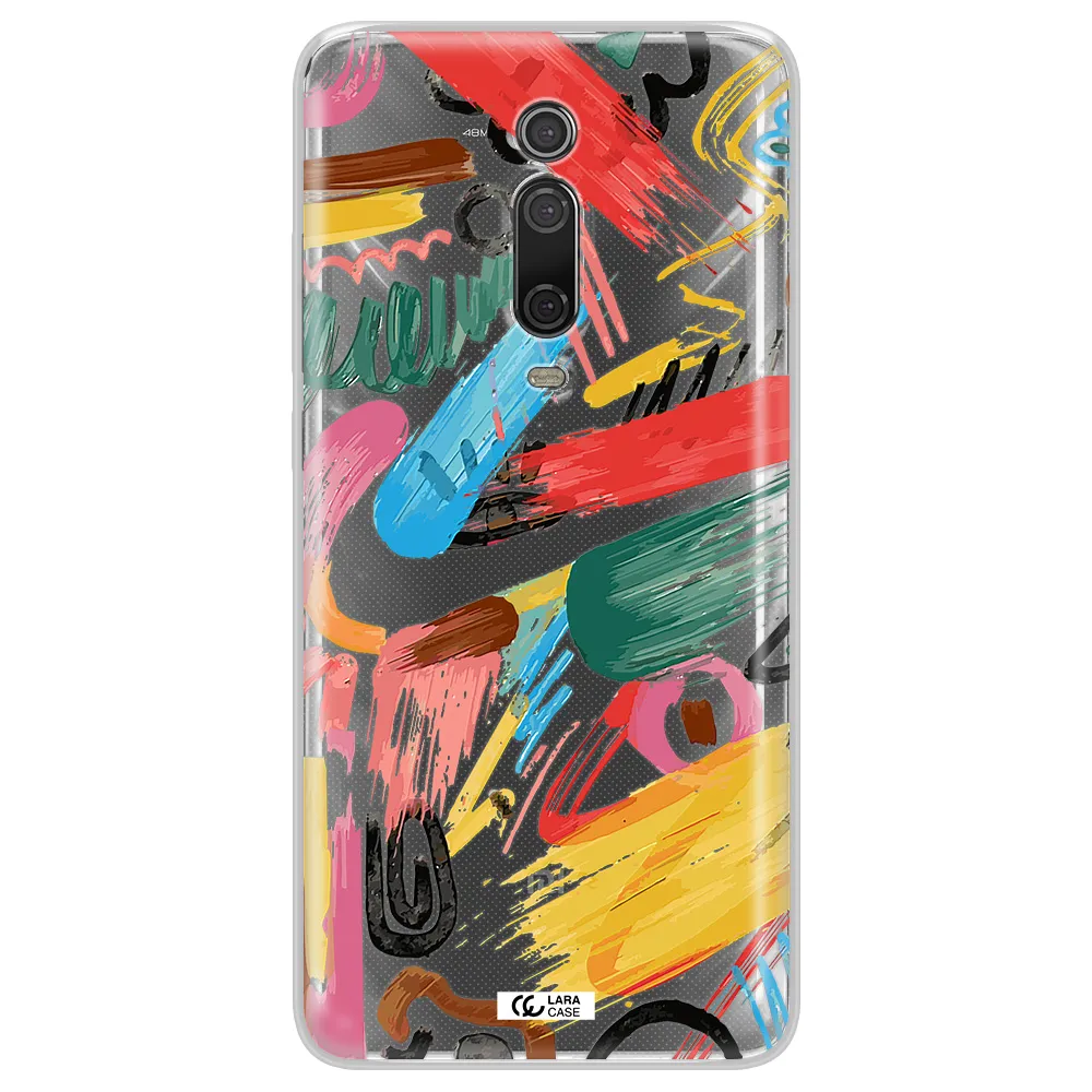 Oil Paint Abstract Xiaomi Mi 9T Clear TPU Case