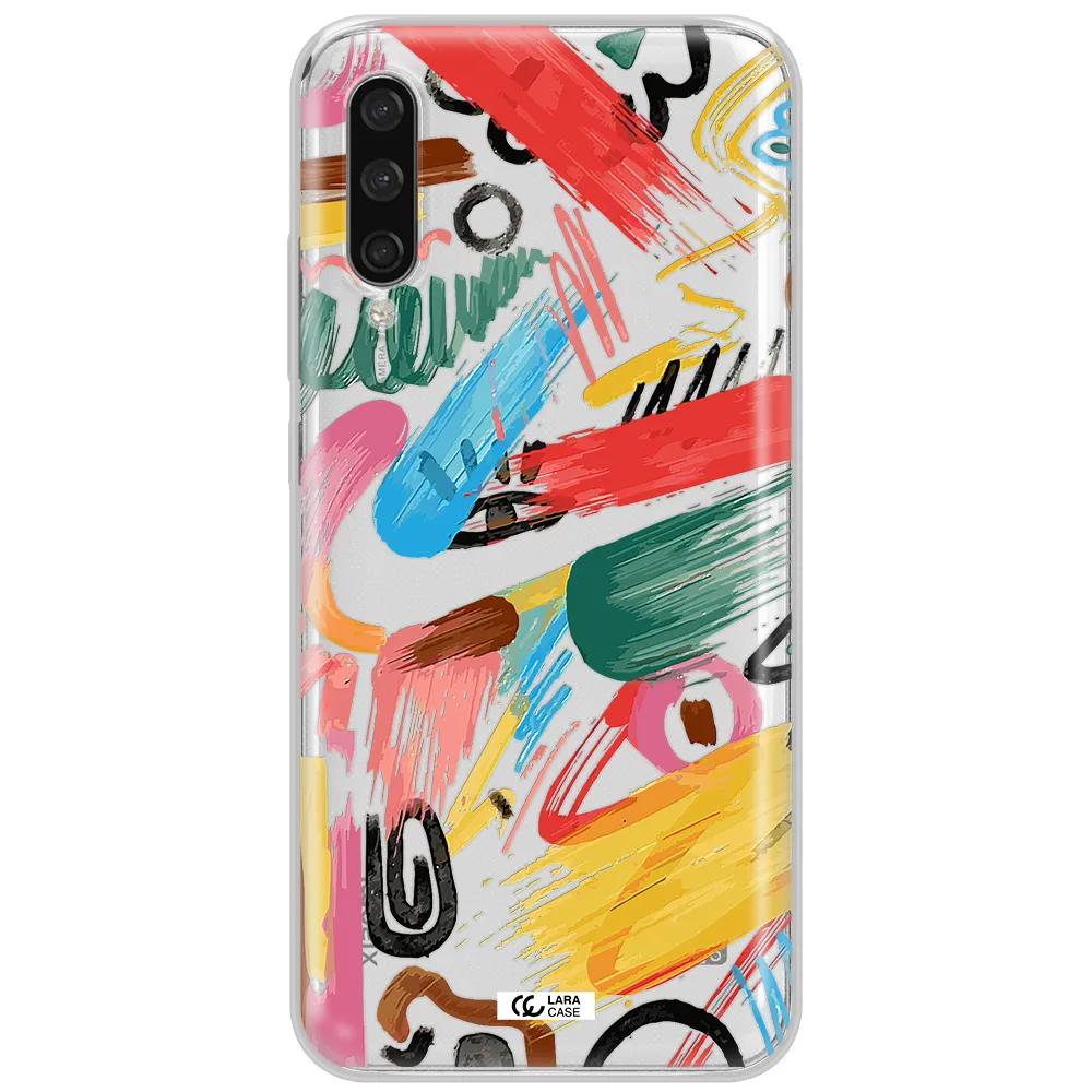 Oil Paint Abstract Xiaomi Mi A3 Clear Tpu Case