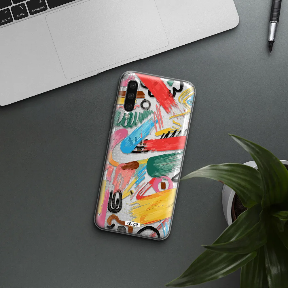 Oil Paint Abstract Xiaomi Mi A3 Clear Tpu Case