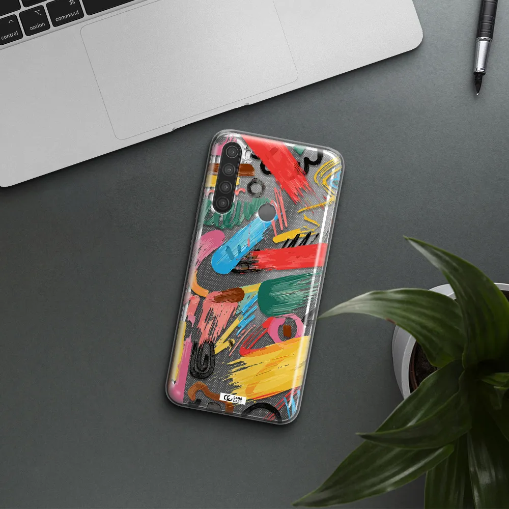 Oil Paint Abstract Xiaomi Note 8 Clear TPU Case