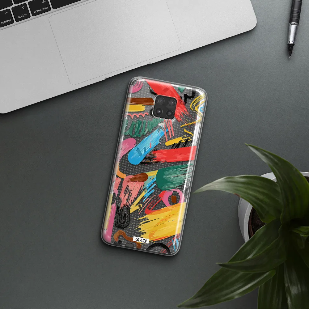 Oil Paint Abstract Xiaomi Note 9 Pro Clear TPU Case