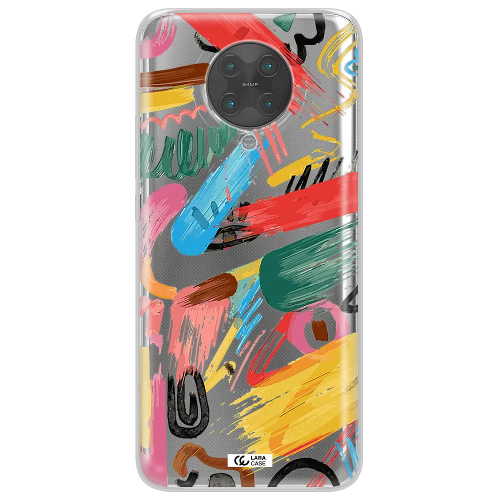 Oil Paint Abstract Xiaomi Poco F2 Pro Clear TPU Case