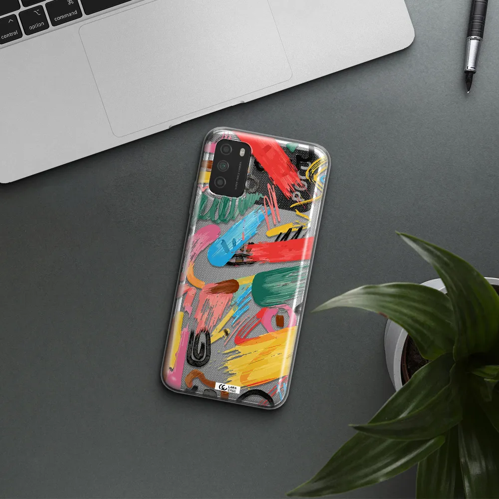 Oil Paint Abstract Xiaomi Poco M3 Clear TPU Case