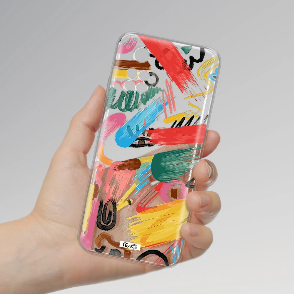 Oil Paint Abstract Xiaomi Poco M4 Pro 4G Clear Tpu Case
