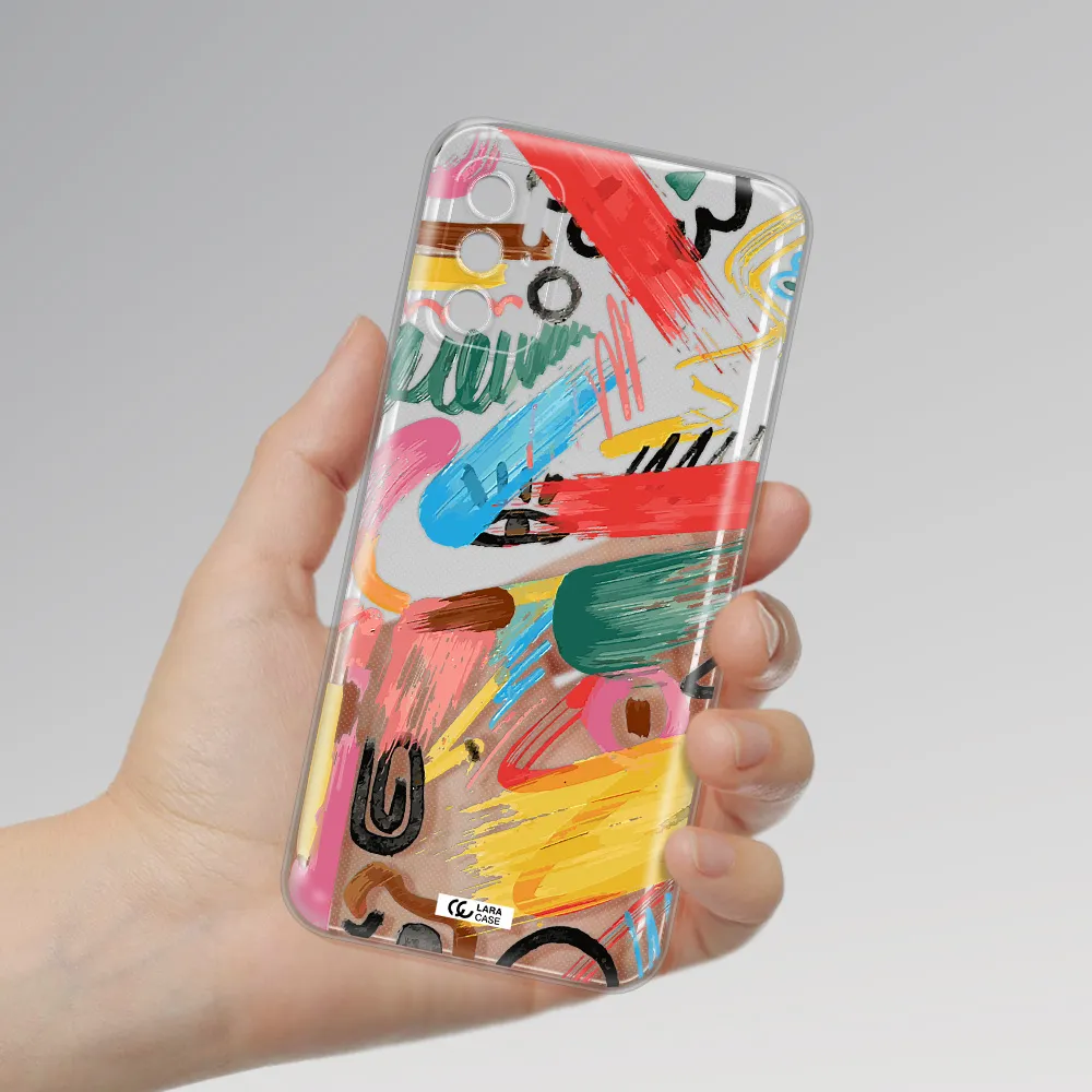 Oil Paint Abstract Xiaomi Poco M4 Pro 5G Clear Tpu Case