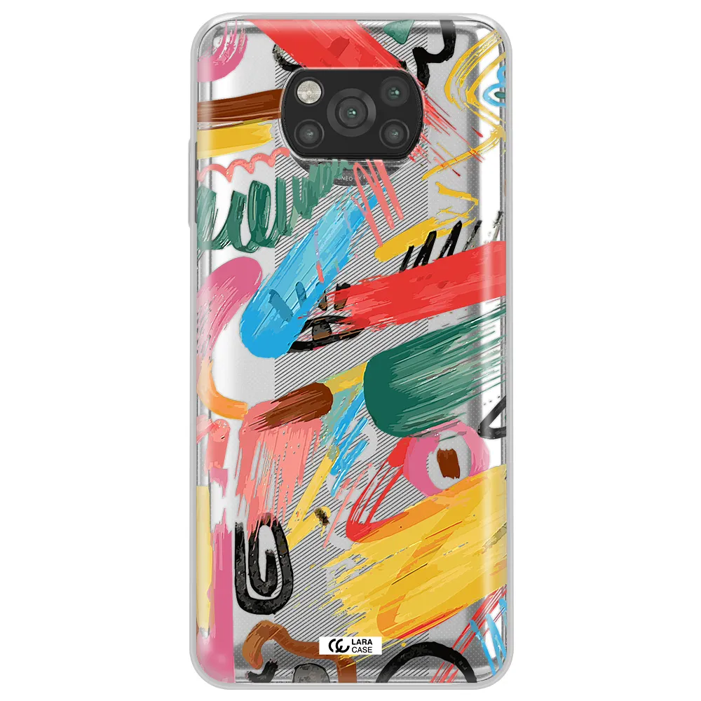 Oil Paint Abstract Xiaomi Poco X3 Clear TPU Case