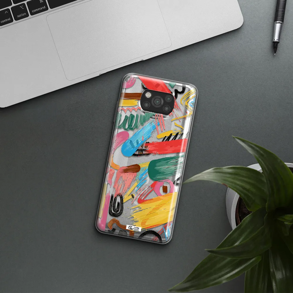 Oil Paint Abstract Xiaomi Poco X3 Clear TPU Case