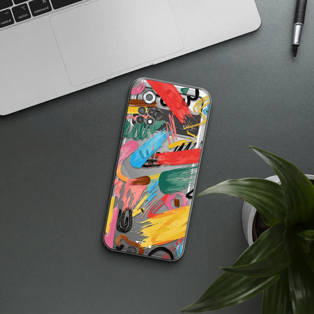 Oil Paint Abstract Xiaomi Poco X4 Pro Clear TPU Case