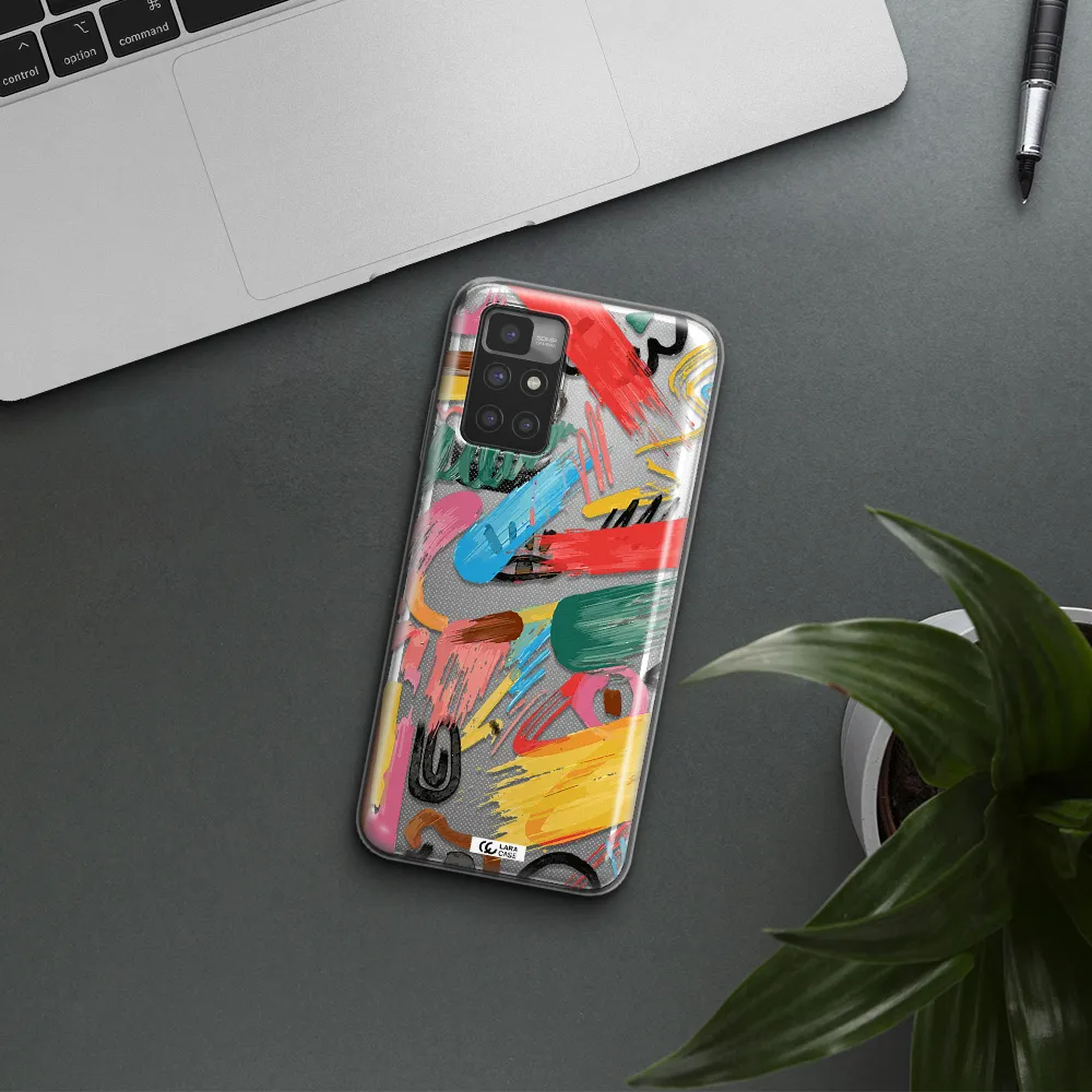 Oil Paint Abstract Xiaomi Redmi 10 Clear TPU Case