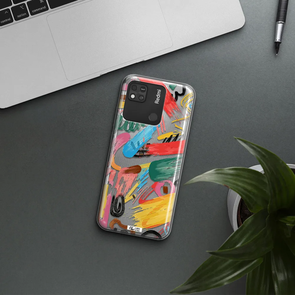 Oil Paint Abstract Xiaomi Redmi 10A Clear TPU Case