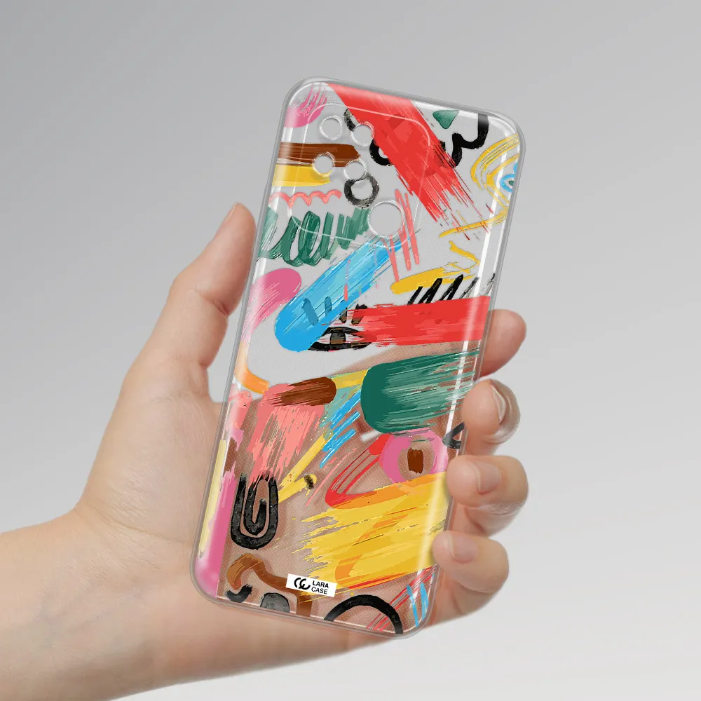 Oil Paint Abstract Xiaomi Redmi 10C Clear TPU Case