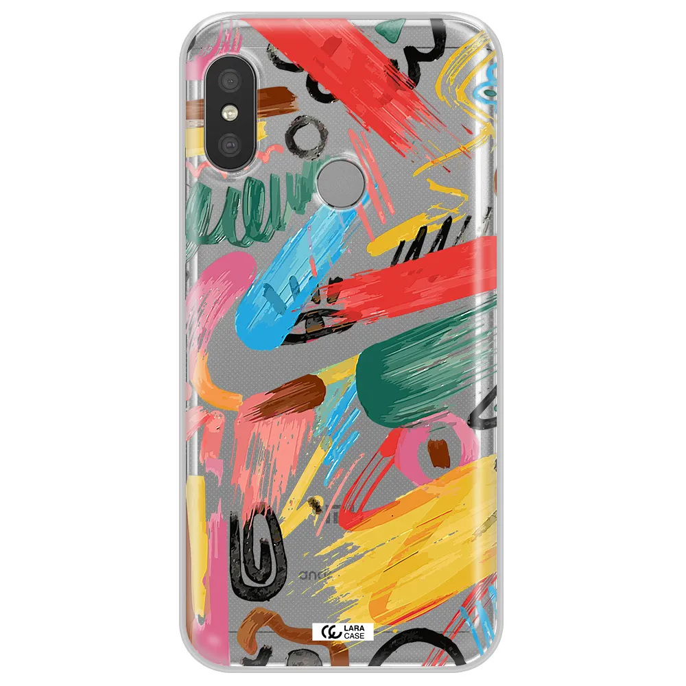 Oil Paint Abstract Xiaomi Redmi 6 Pro Clear TPU Case