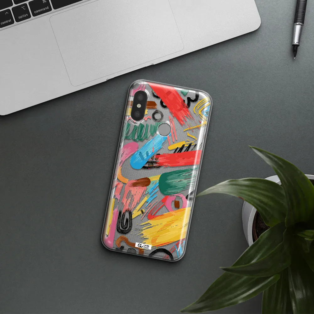 Oil Paint Abstract Xiaomi Redmi 6 Pro Clear TPU Case