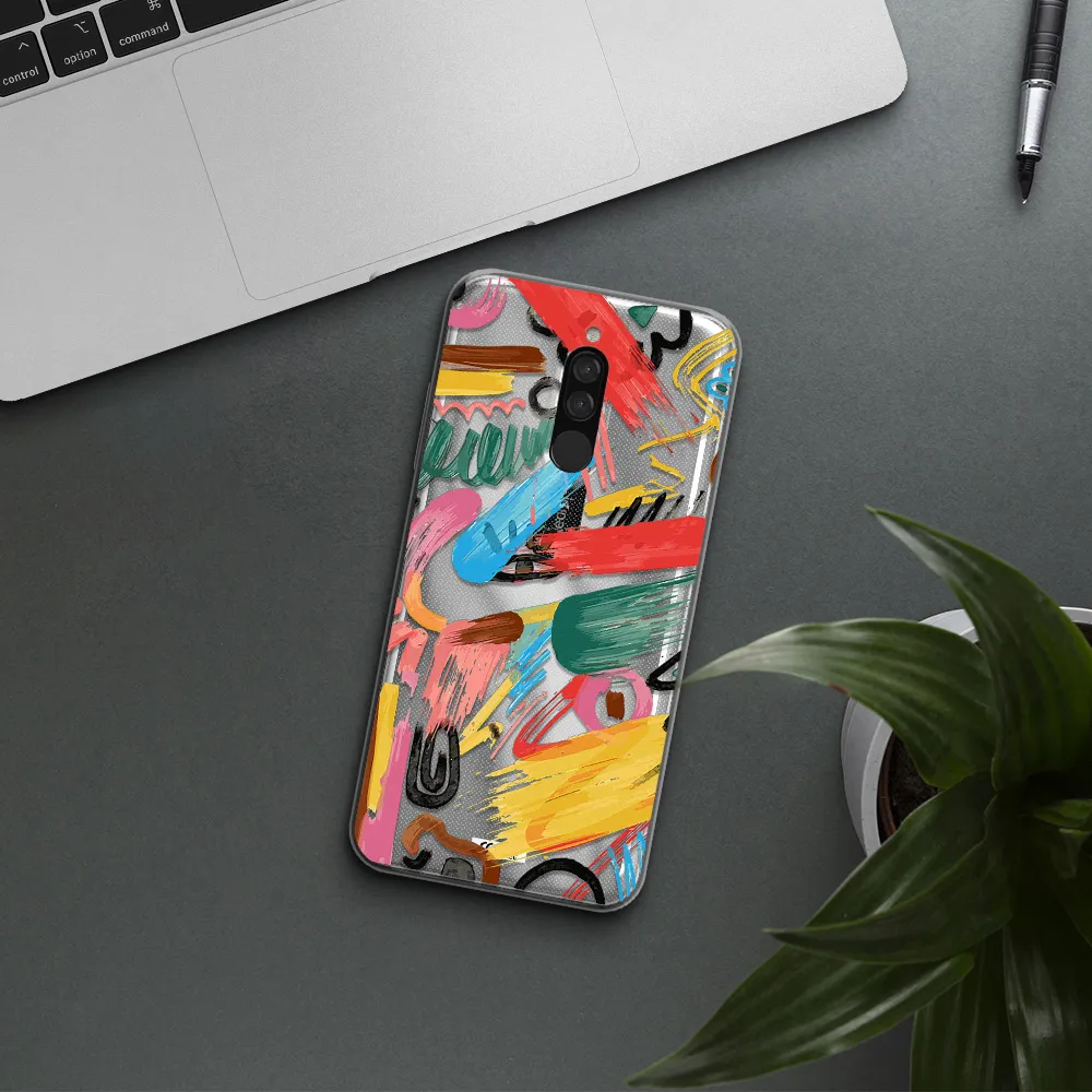 Oil Paint Abstract Xiaomi Redmi 8 Clear Tpu Case
