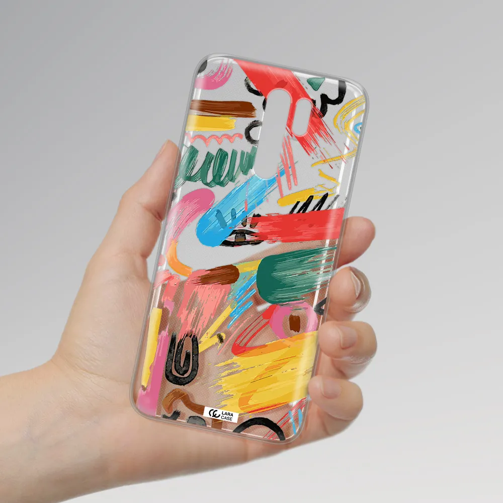 Oil Paint Abstract Xiaomi Redmi 9 Clear TPU Case