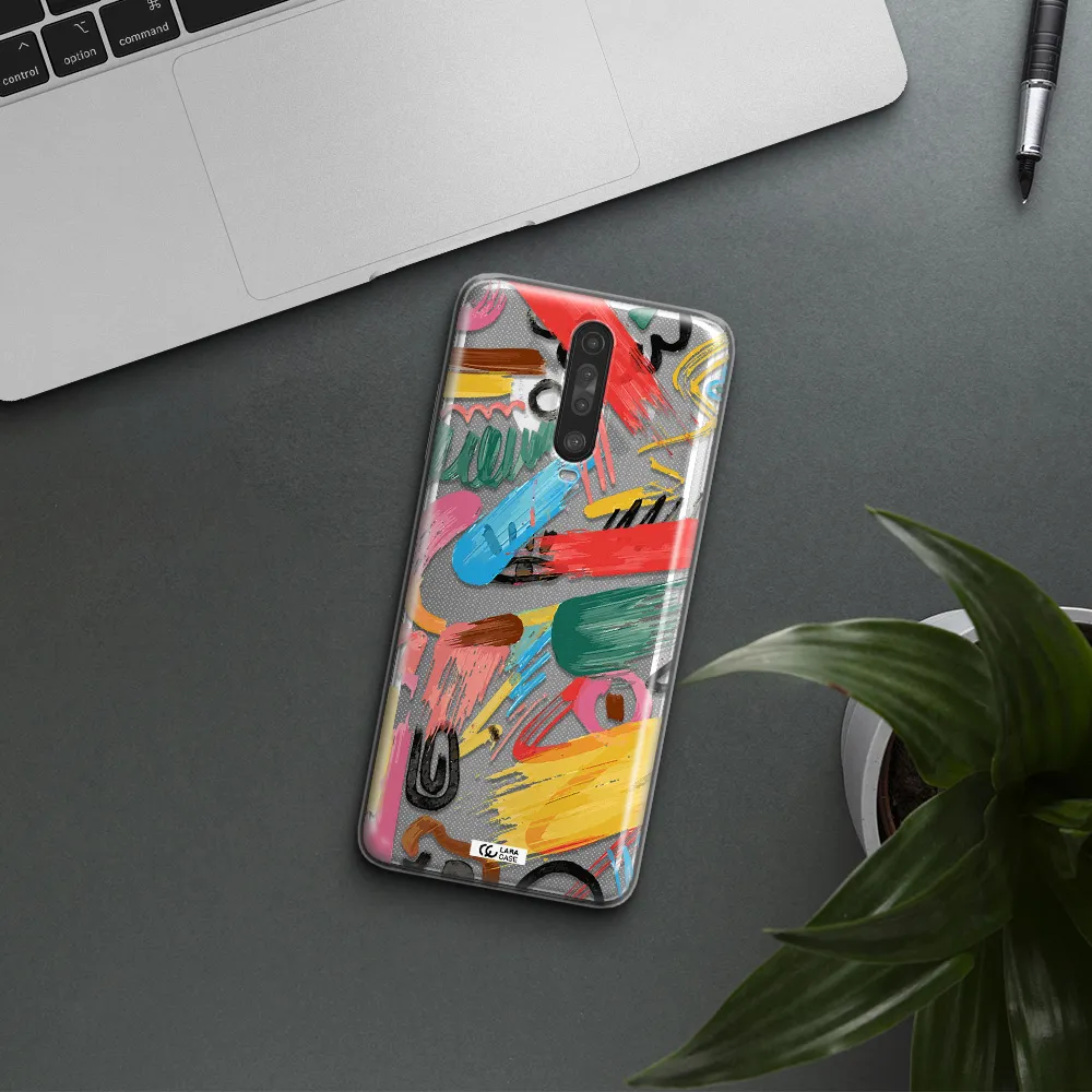 Oil Paint Abstract Xiaomi Redmi K30 Clear TPU Case