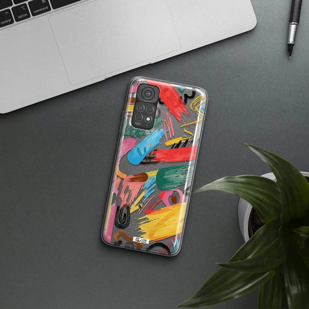 Oil Paint Abstract Xiaomi Redmi Note 11 Clear TPU Case