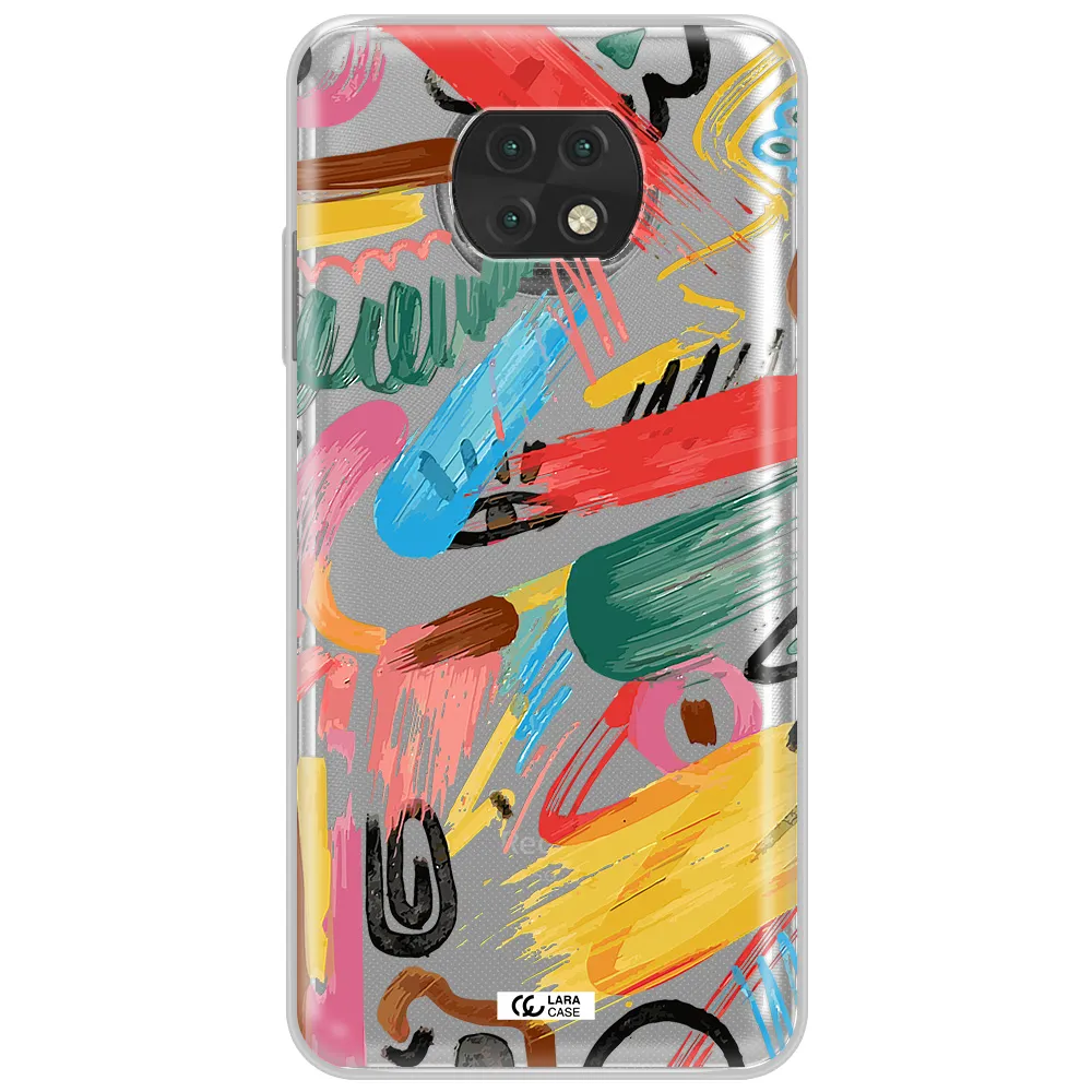 Oil Paint Abstract Xiaomi Redmi Note 9T Clear Tpu Case