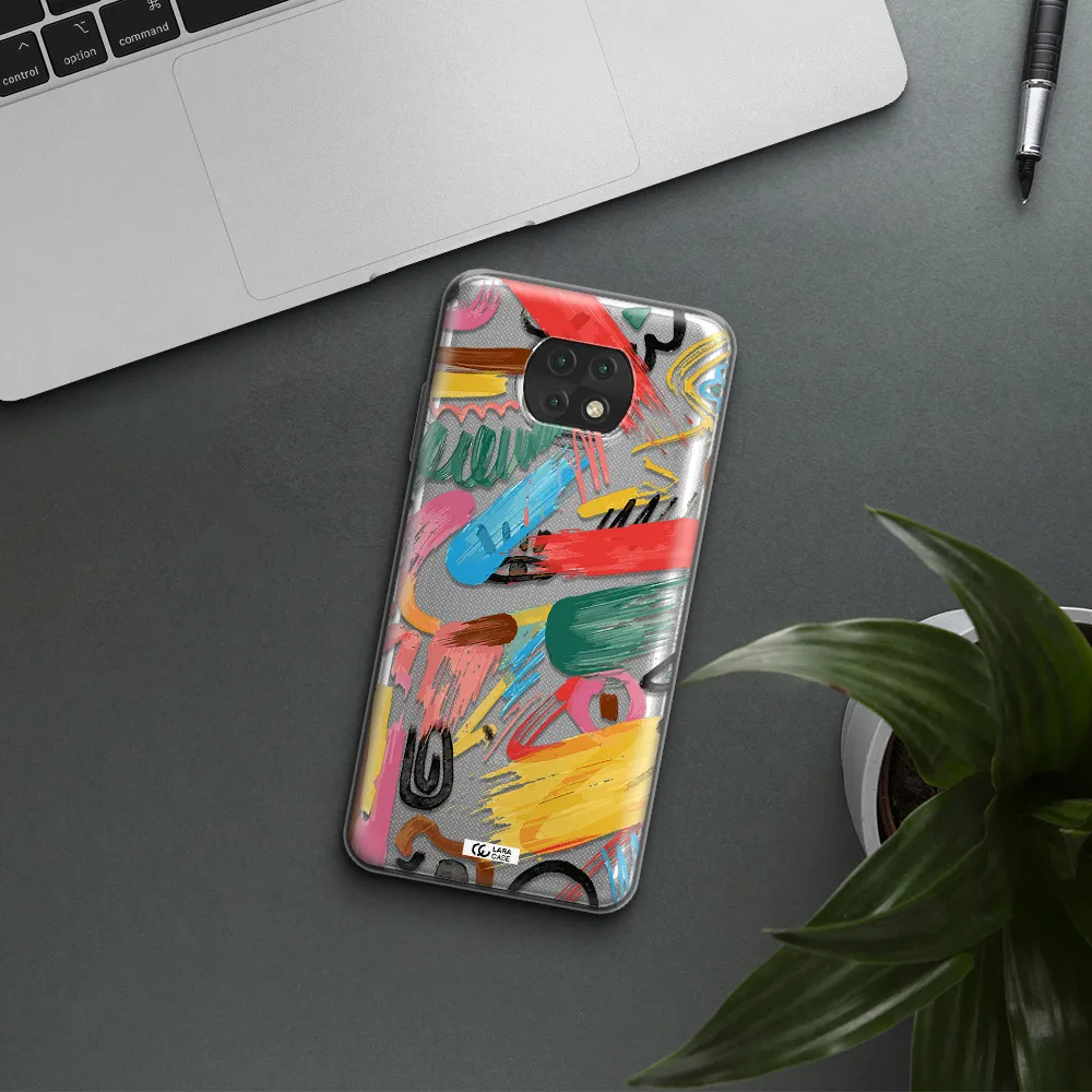 Oil Paint Abstract Xiaomi Redmi Note 9T Clear Tpu Case