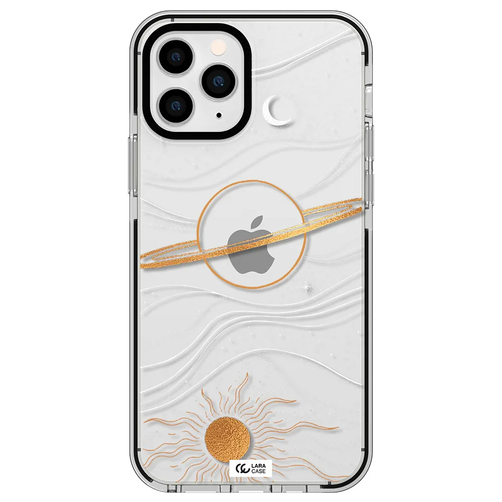 Saturn Apple iPhone 11 pro impact black border Case