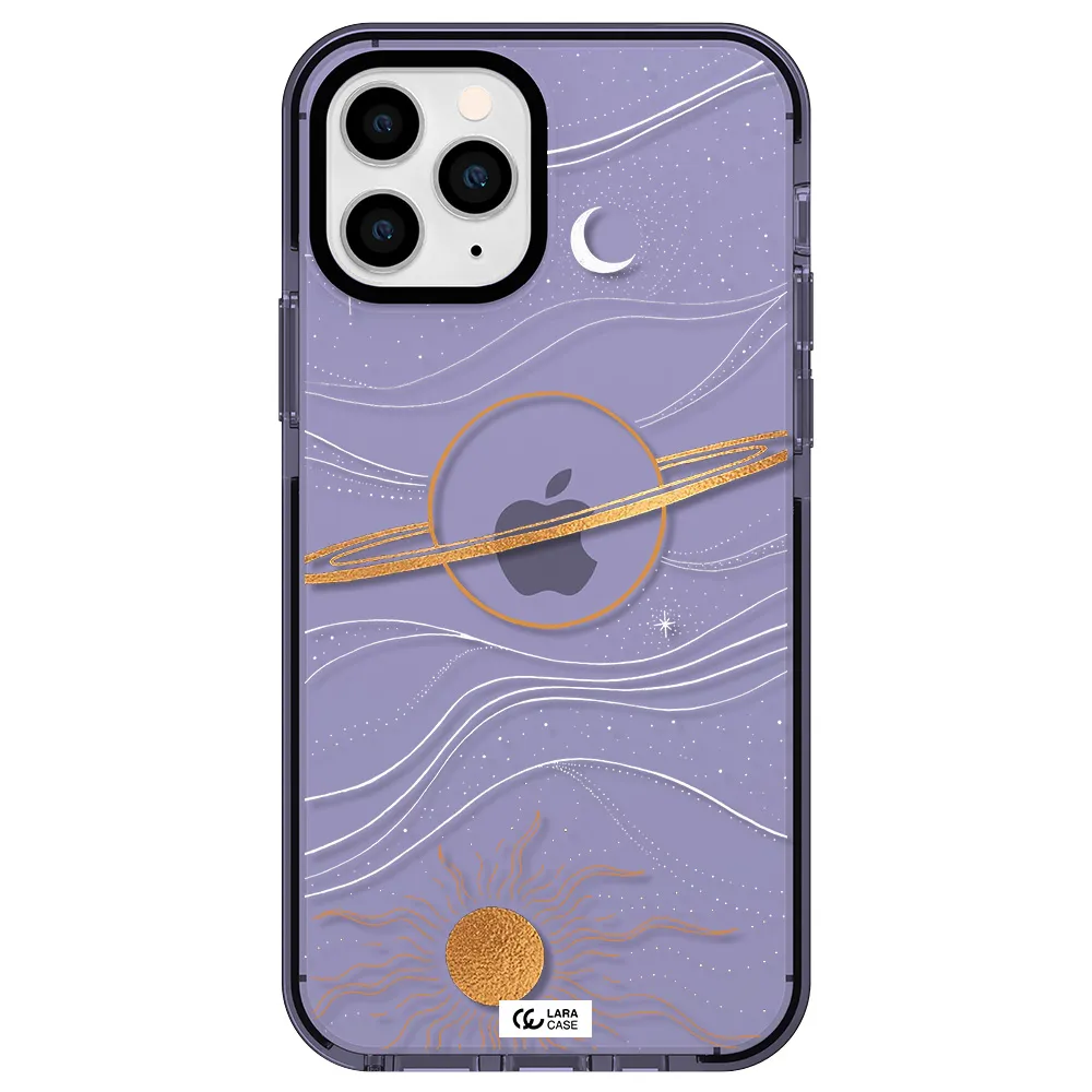 Saturn Apple iPhone 11 pro max impact Lilac Case