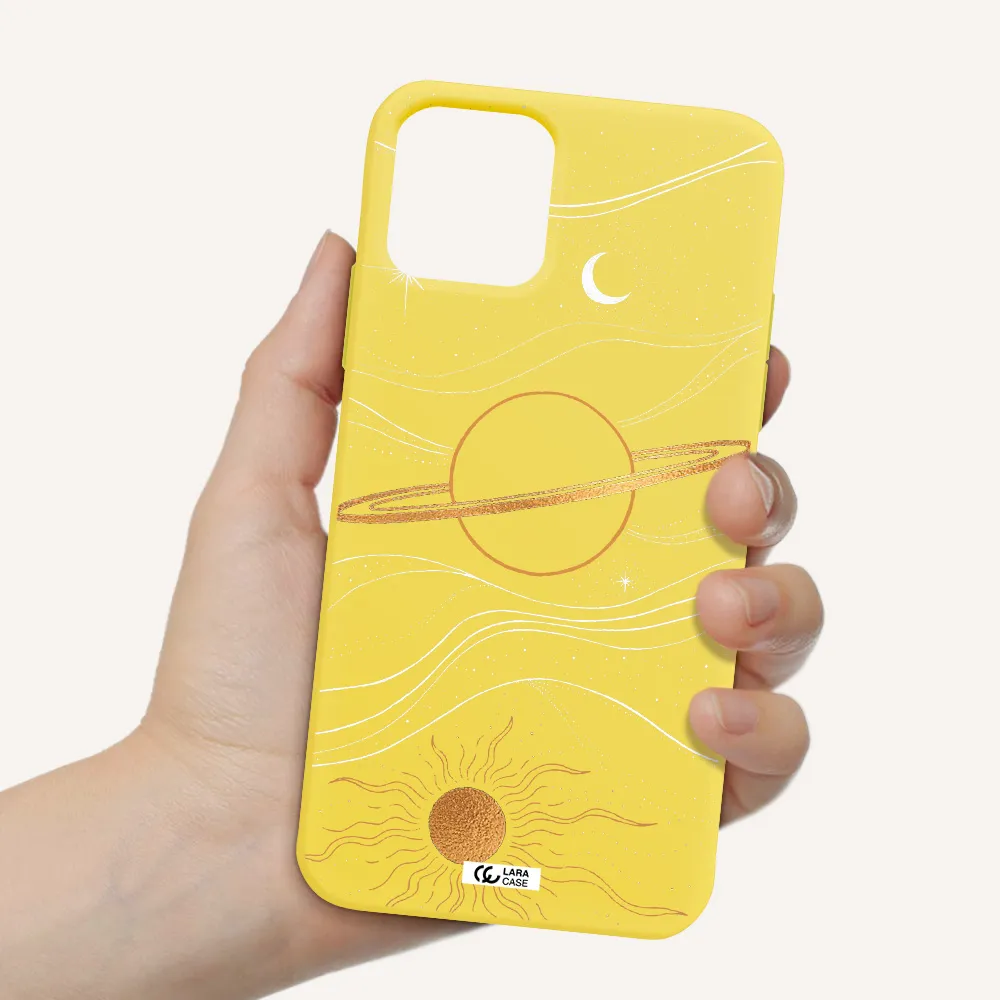Saturn Apple iPhone 11 pro max Silicone canary yellow Case