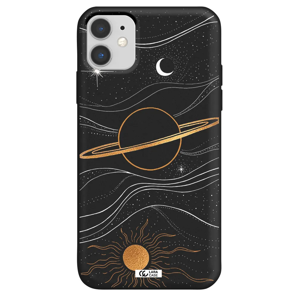 Saturn Apple iPhone 11 Silicone black Case