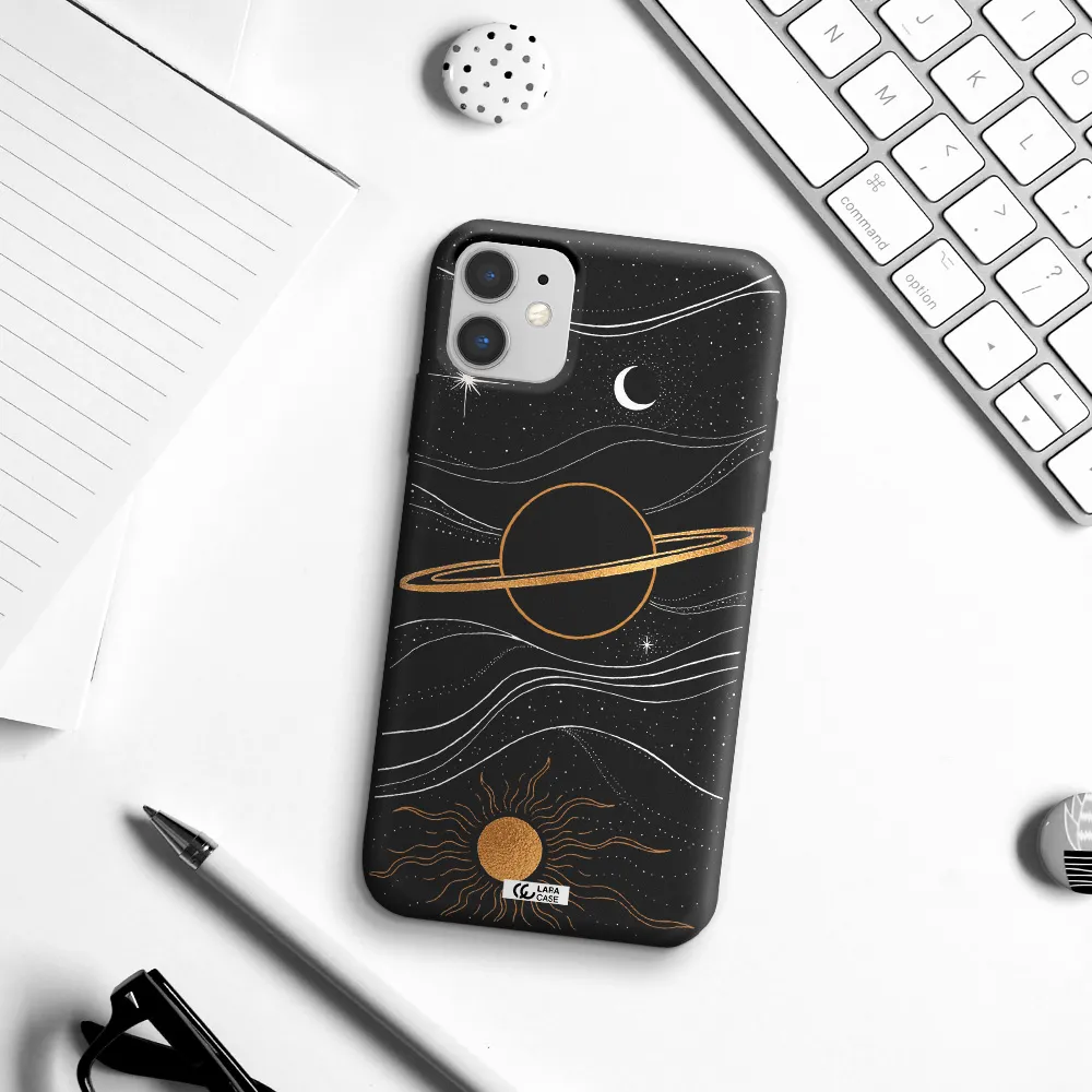 Saturn Apple iPhone 11 Silicone black Case