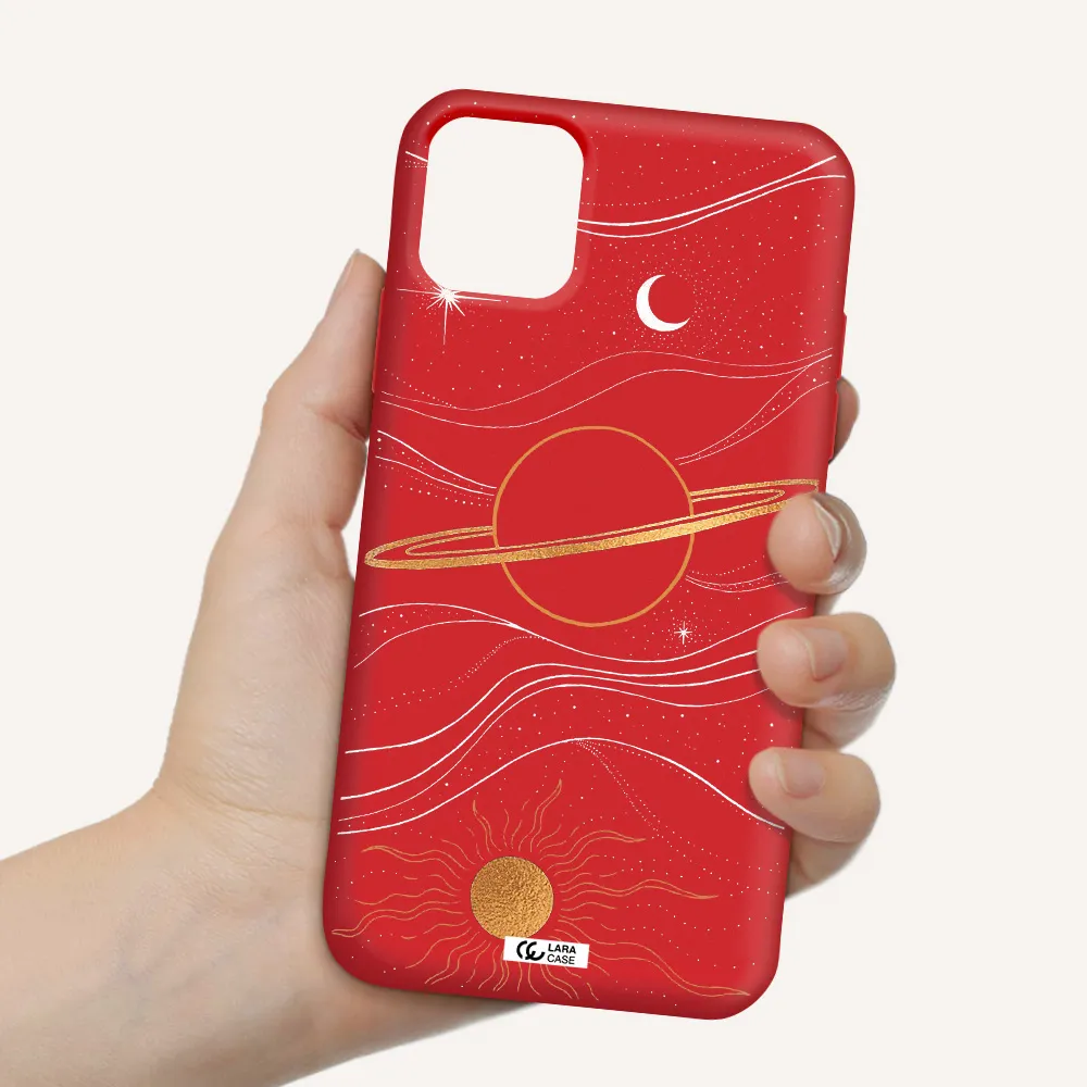 Saturn Apple iPhone 11 Silicone Imperial Red Case