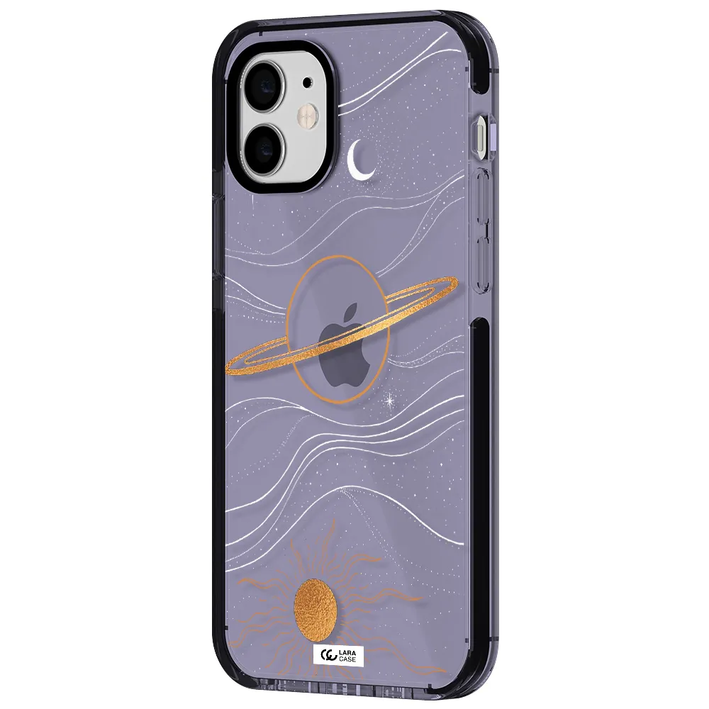 Saturn Apple iPhone 12 impact Lilac Case