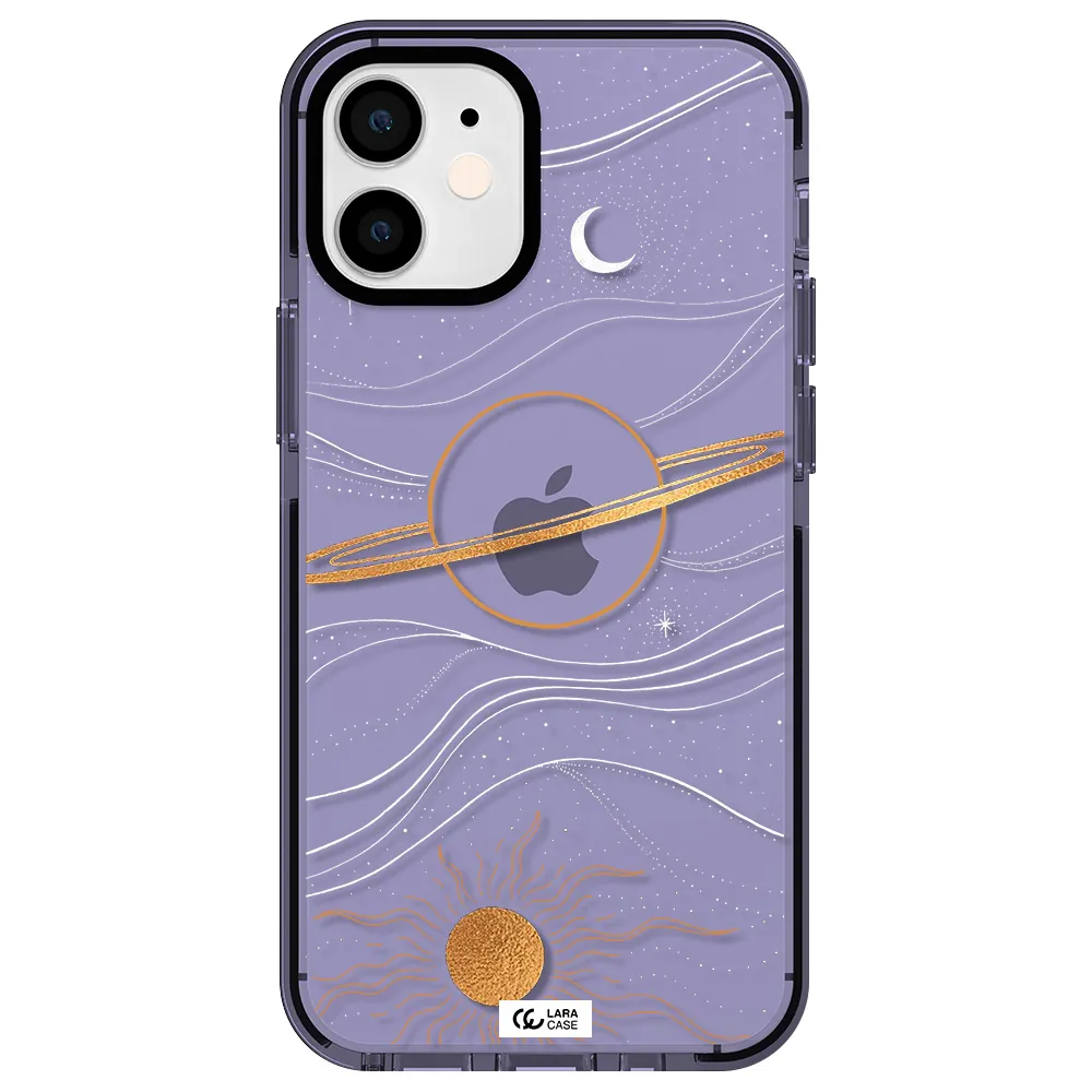 Saturn Apple iPhone 12 mini impact Lilac Case