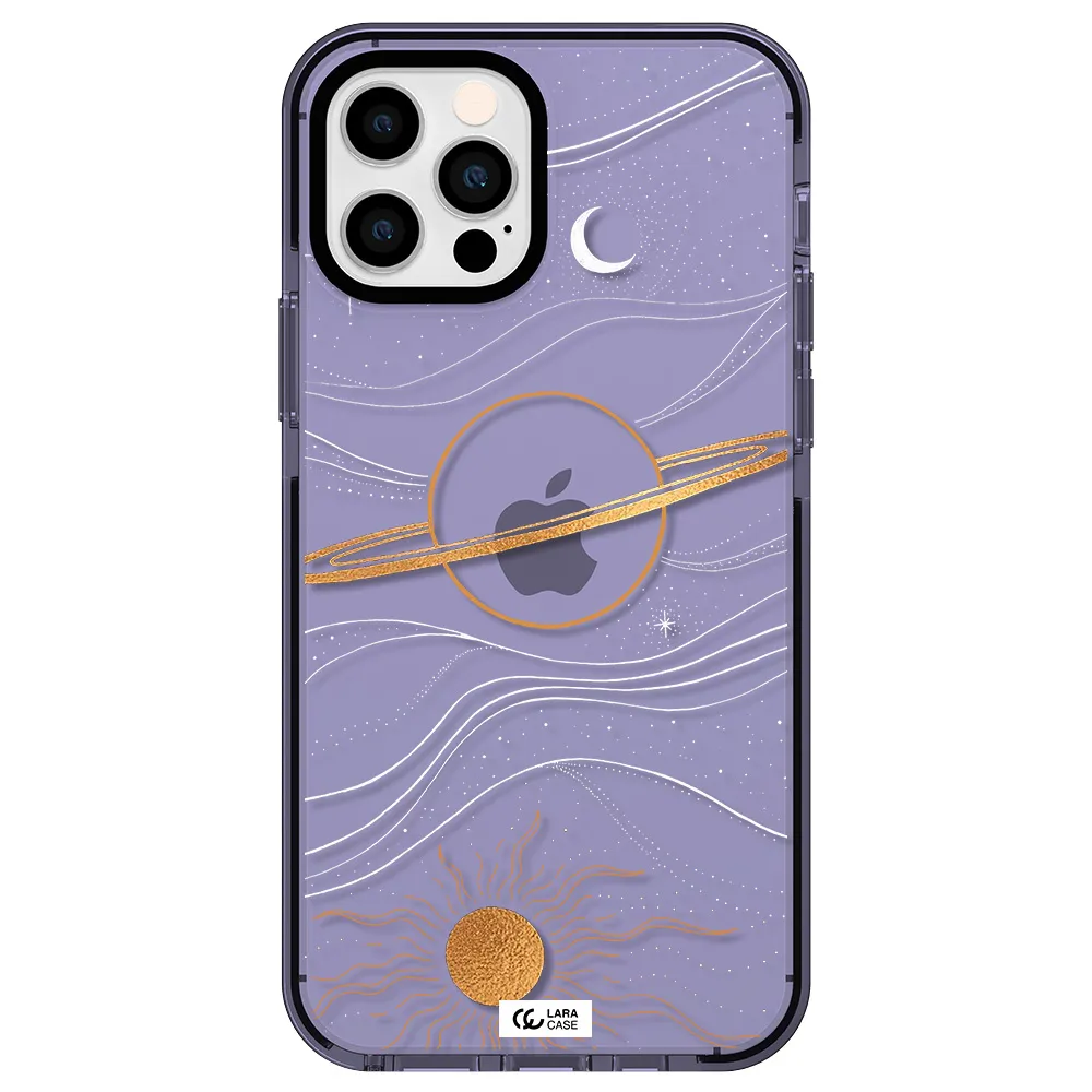 Saturn Apple iPhone 12 pro impact Lilac Case