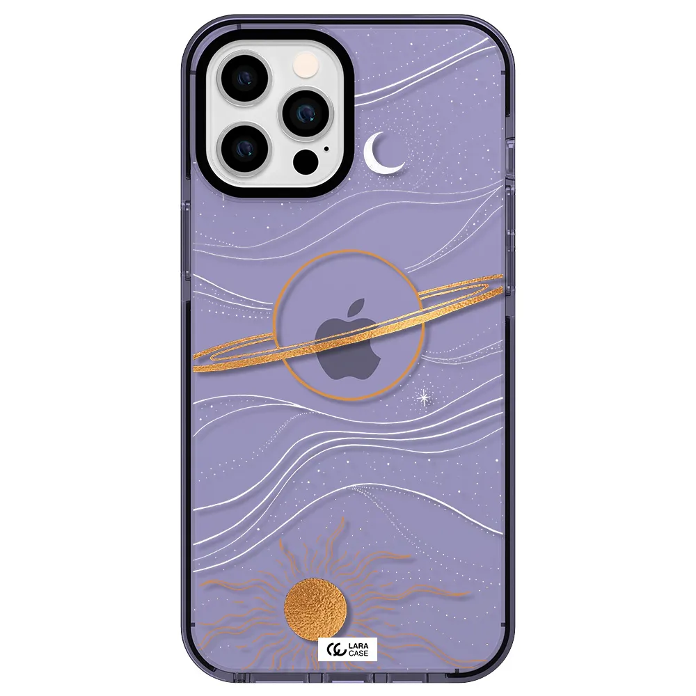 Saturn Apple iPhone 12 pro max impact Lilac Case