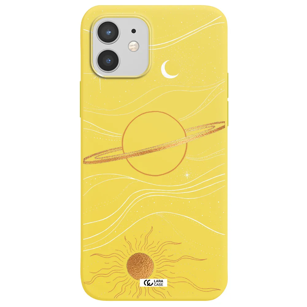 Saturn Apple iPhone 12 Silicone canary yellow Case