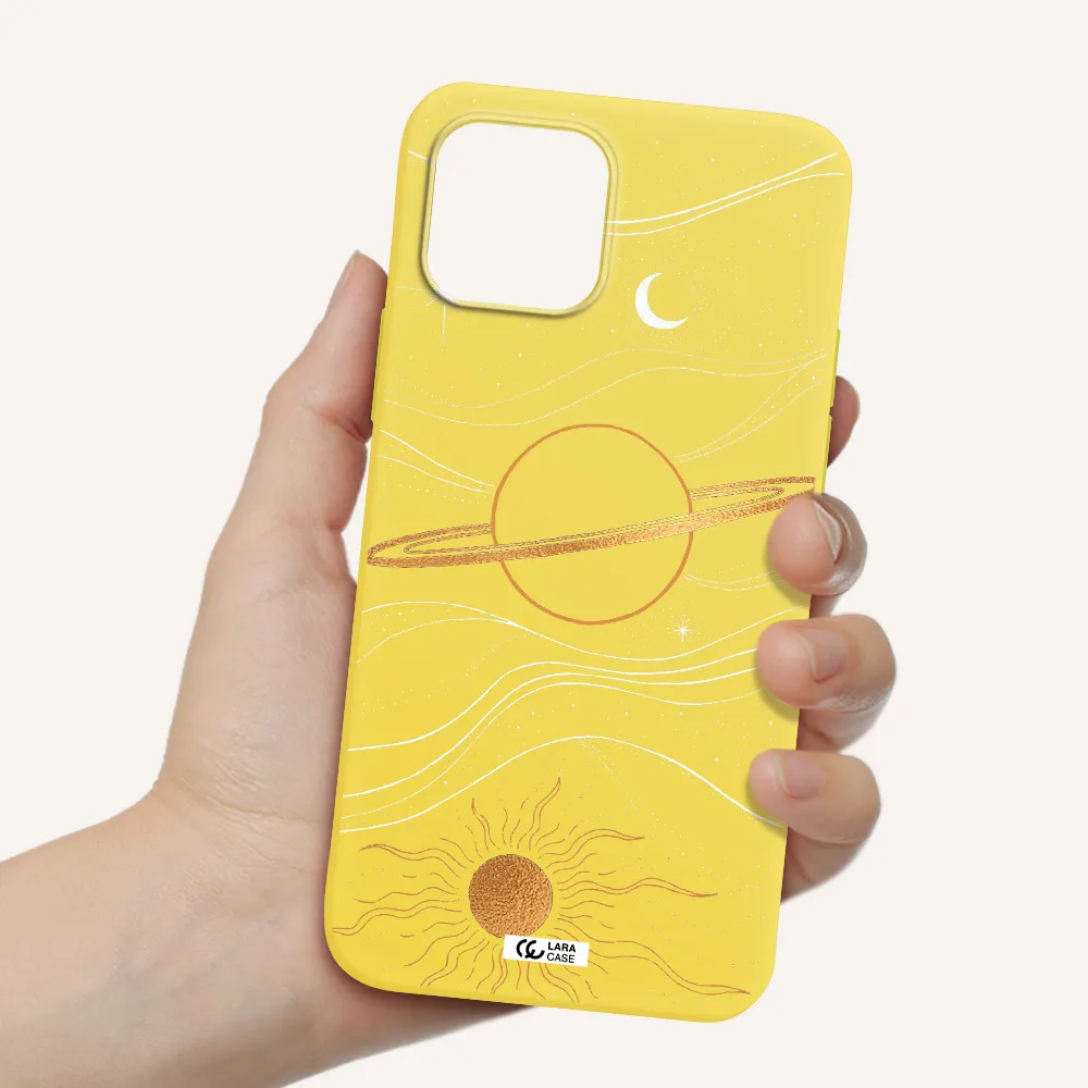 Saturn Apple iPhone 12 Silicone canary yellow Case