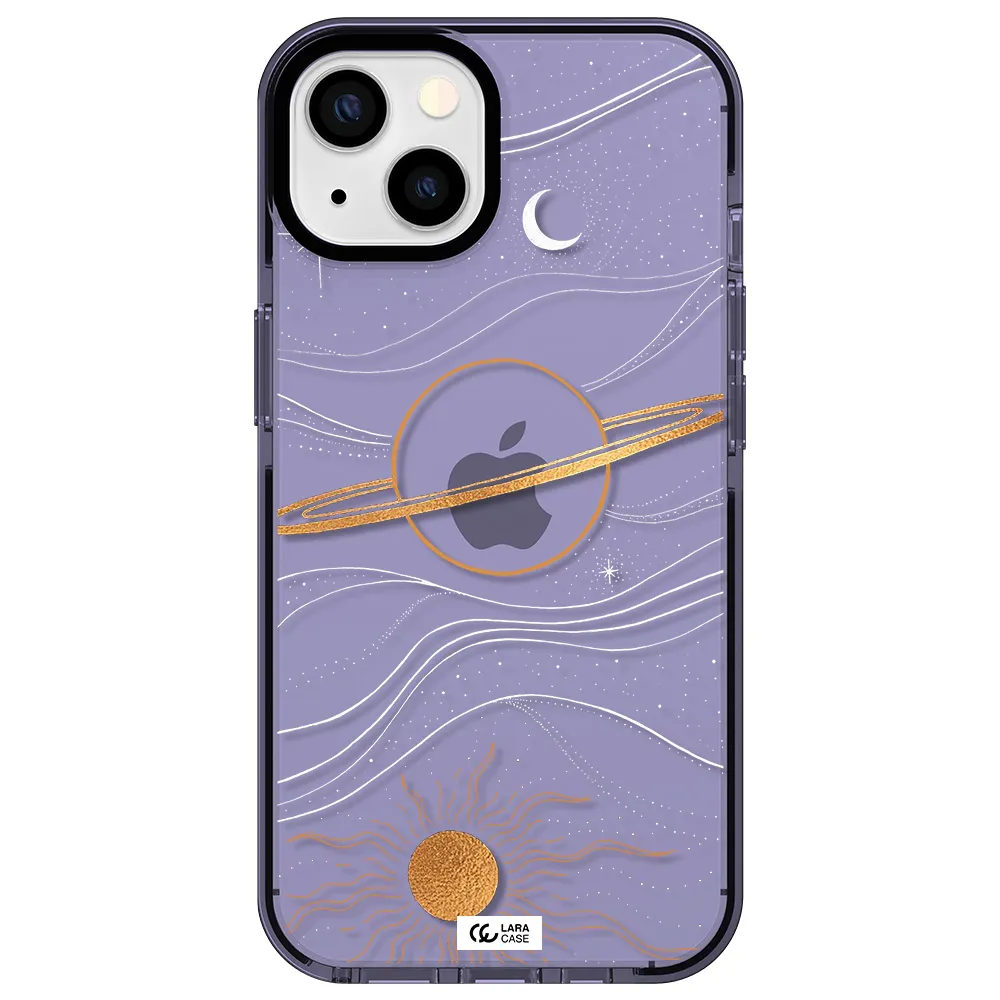 Saturn Apple iPhone 13 impact Lilac Case