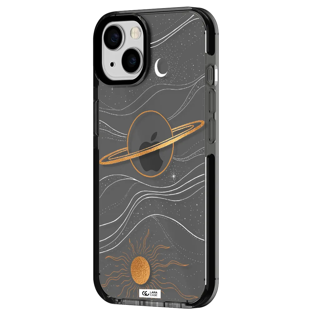 Saturn Apple iPhone 13 impact Smoke Black Case